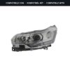 Passend für: Faro Vorne Sinistro Citroen C5 2009+ Xenon (Rif. 043693) Originale Valeo