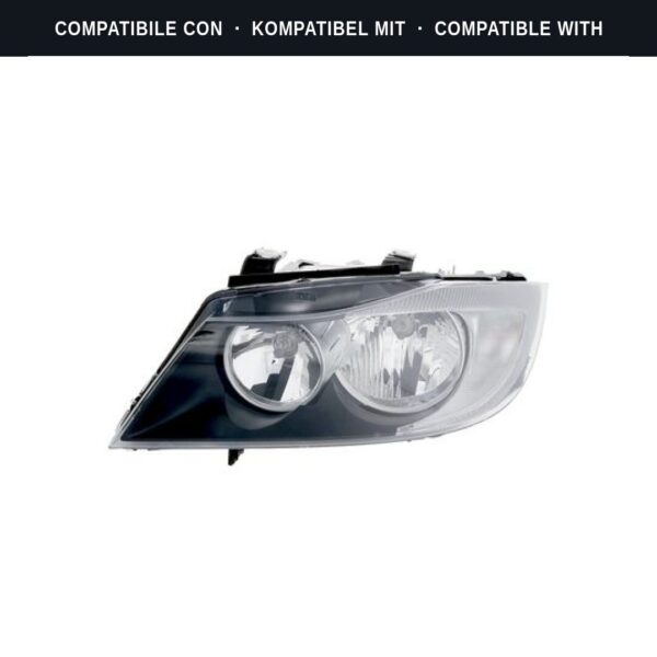 Compatibile con: Faro Anteriore Sinistro BMW 3 2007+ Alogeno Originale Valeo