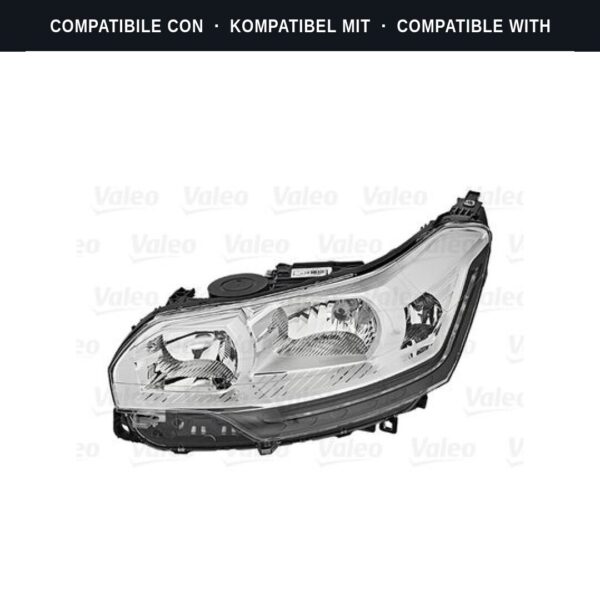 Passend für: Faro Vorne Sinistro Citroen C5 2009+ H1 Originale Valeo
