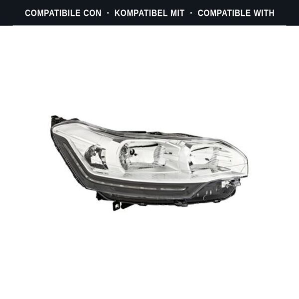 Passend für: Faro Vorne Destro Citroen C5 2009+ H1 Originale Valeo