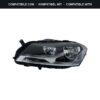 Compatibile con: Faro Anteriore Sinistro Volkswagen PASSAT B7 2012+ Alogeno Originale Valeo