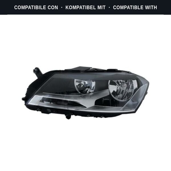 Compatibile con: Faro Anteriore Sinistro Volkswagen PASSAT B7 2012+ Alogeno Originale Valeo