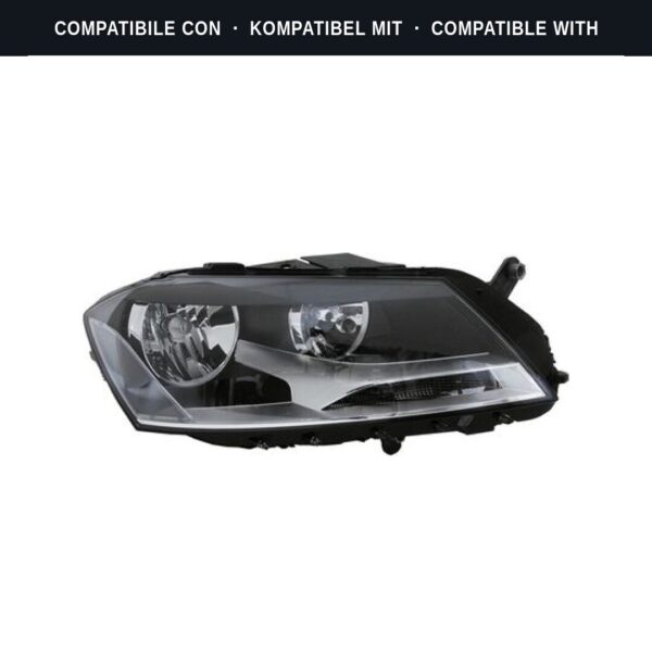 Compatibile con: Faro Anteriore Destro Volkswagen PASSAT B7 2012+ Alogeno Originale Valeo