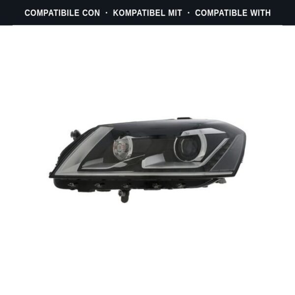 Compatibile con: Faro Anteriore Sinistro Volkswagen PASSAT B7 2012+ Xenon (Rif. 044509) Originale Valeo