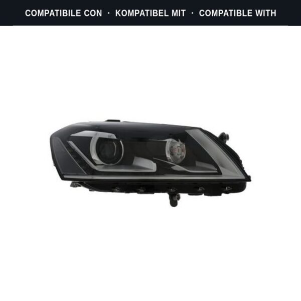 Compatibile con: Faro Anteriore Destro Volkswagen PASSAT B7 2012+ Xenon (Rif. 044510) Originale Valeo