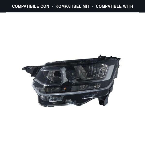 Compatibile con: Faro Anteriore Sinistro Citroen BERLINGO 2021+ Alogeno Originale Valeo