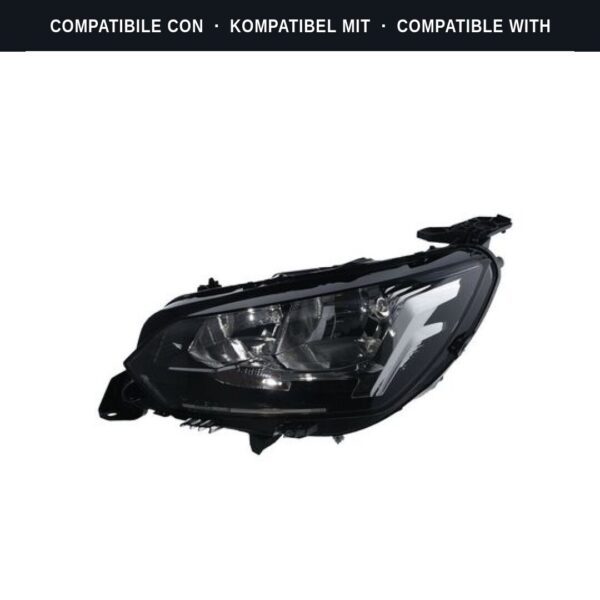Compatibile con: Faro Anteriore Sinistro Peugeot 208 2019+ (Rif. 450872) Originale Valeo