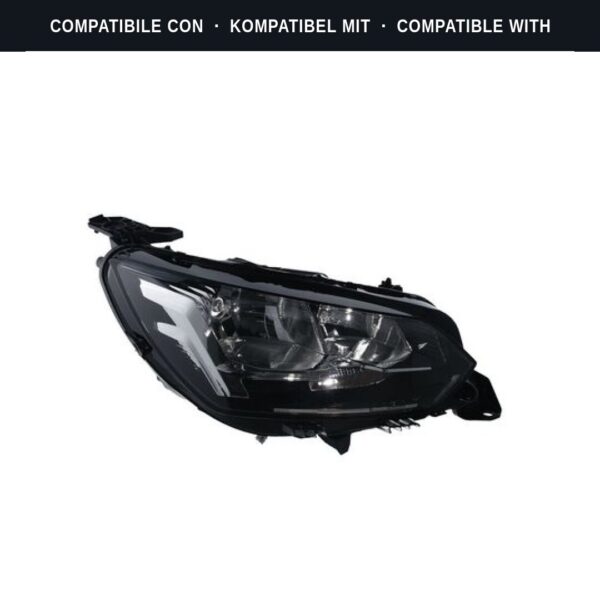 Passend für: Faro Vorne Destro Peugeot 208 2019+ (Rif. 450873) Originale Valeo