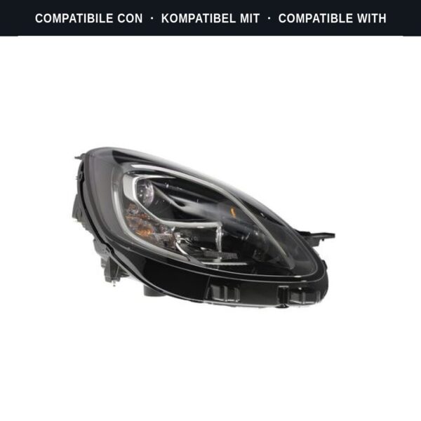 Compatibile con: Faro Anteriore Destro Ford PUMA 2021+ LED (Rif. 450927) Originale Valeo
