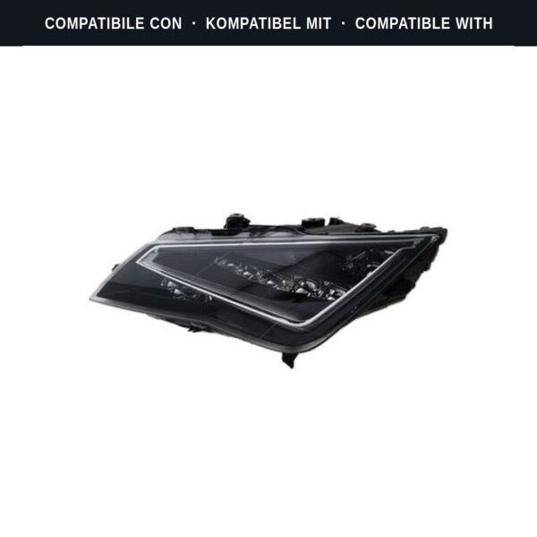 Compatibile con: Faro Anteriore Sinistro Seat LEON 2015+ Originale Valeo