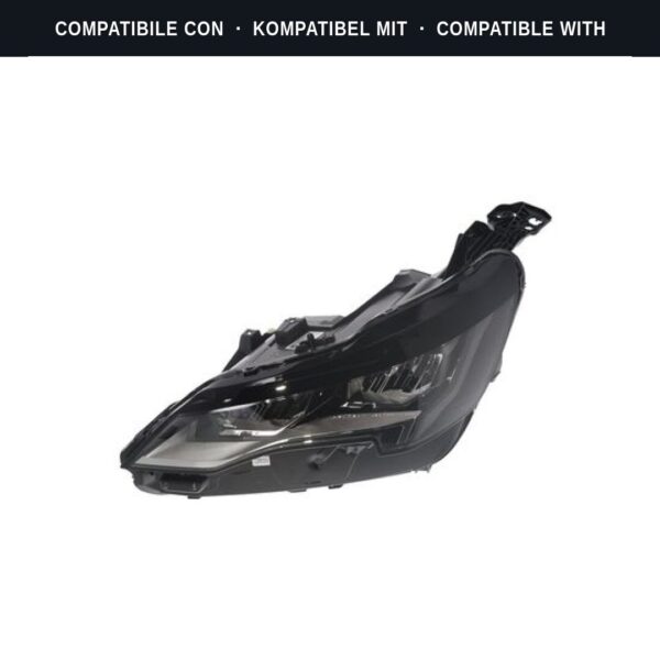 Compatibile con: Faro Anteriore Sinistro Peugeot 3008 II SUV 2018+ LED (Rif. 451104) Originale Valeo