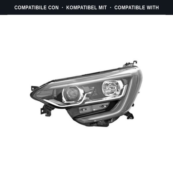 Passend für: Faro Vorne Sinistro Renault MEGANE 2018+ H9 (Rif. 046750) Originale Valeo