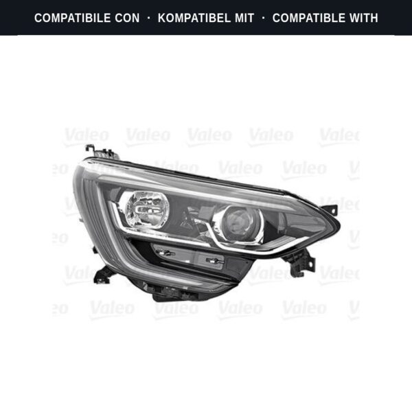 Passend für: Faro Vorne Destro Renault MEGANE 2018+ H9 (Rif. 046751) Originale Valeo