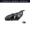 Compatibile con: Faro Anteriore Sinistro Peugeot 3008 II SUV 2019+ Originale Valeo
