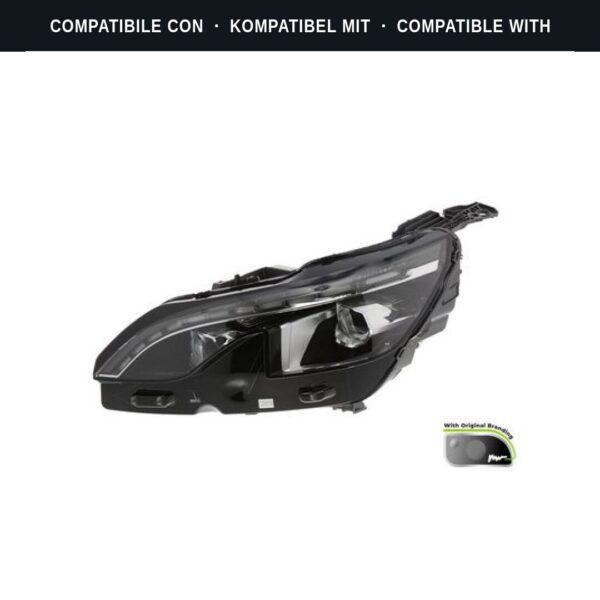 Compatibile con: Faro Anteriore Sinistro Peugeot 3008 II SUV 2019+ Originale Valeo