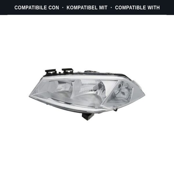 Passend für: Faro Vorne Sinistro Renault MEGANE 2005+ Alogeno (Rif. 088334) Originale Valeo