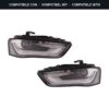 Compatibile con: Coppia Fari Anteriori Destro + Sinistro Audi A4 2012-2014 – Xenon A Led C/Motore Parabola Nera