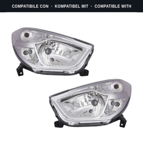 Compatibile con: Coppia Fari Anteriori Destro + Sinistro Dacia Lodgy 2012+