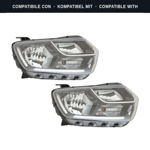 Compatibile con: Coppia Fari Anteriori Destro + Sinistro Dacia Duster 2018-2020