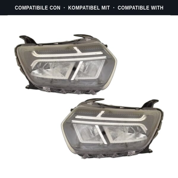Compatibile con: Coppia Fari Anteriori Destro + Sinistro Dacia Duster 2021+