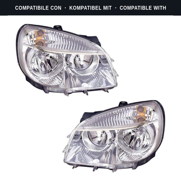 Compatibile con: Coppia Fari Anteriori Destro + Sinistro FIAT Doblo’ 2005-2009