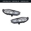 Compatibile con: Coppia Fari Anteriori Destro + Sinistro Ford Fiesta 2013-2016 – Parabola Nera