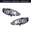 Compatibile con: Coppia Fari Anteriori Destro + Sinistro Ford Fiesta 2008-2012 – Parabola Nera