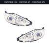 Compatibile con: Coppia Fari Anteriori Destro + Sinistro Ford Fiesta 2008-2012 – Parabola Cromata