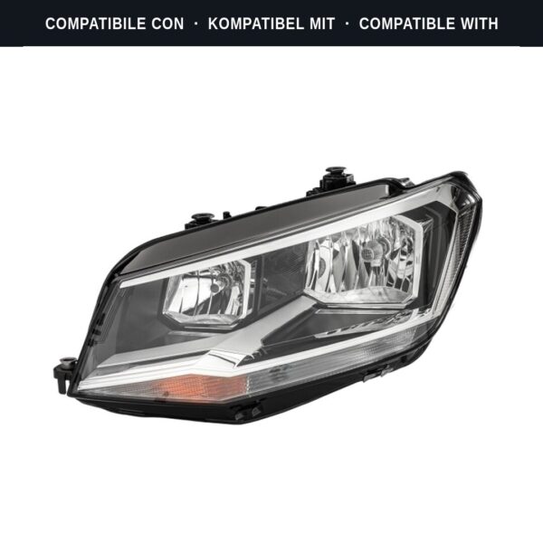 Compatibile con: Faro Anteriore Sinistro Volkswagen Caddy IV Furgone 2015+ – 2H7 Originale HELLA