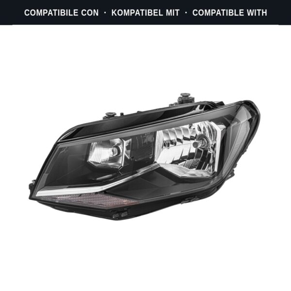 Passend für: Faro Vorne Sinistro Volkswagen Caddy IV Furgone 2015+ – H4 Originale HELLA