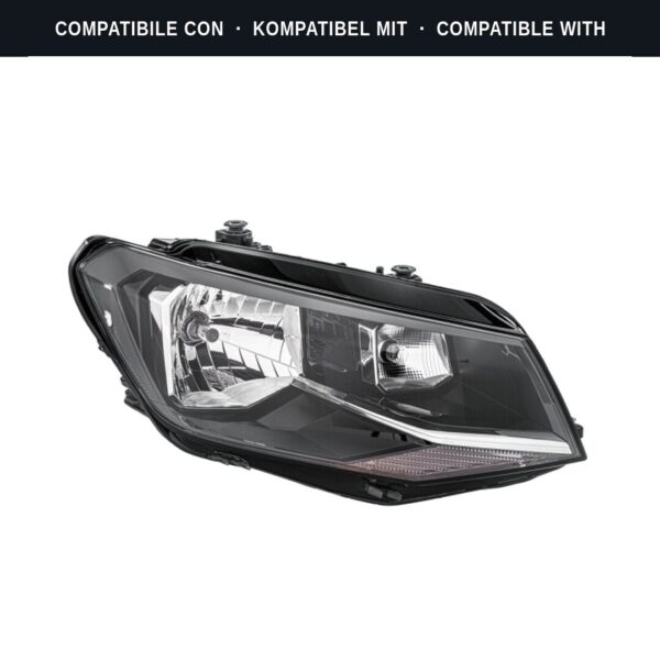 Compatibile con: Faro Anteriore Destro Volkswagen Caddy IV Furgone 2015+ – H4 Originale HELLA