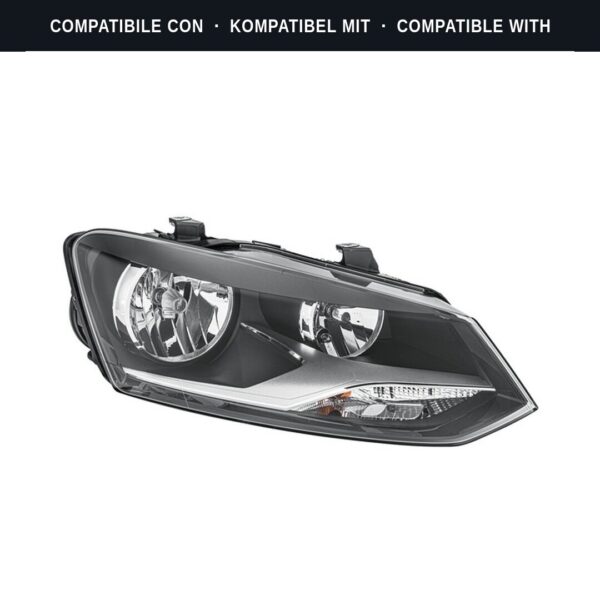 Passend für: Faro Vorne Destro Volkswagen Polo 2009+ – 2H7 Originale HELLA