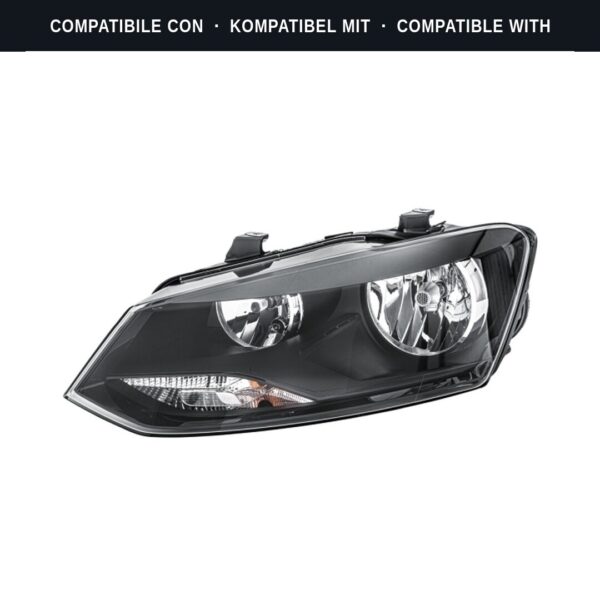 Compatibile con: Faro Anteriore Sinistro Volkswagen Polo 2009+ – 2H7 Originale HELLA
