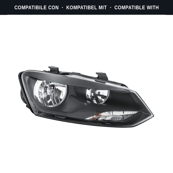 Passend für: Faro Vorne Destro Volkswagen Polo 2009+ – 2H7 Originale HELLA