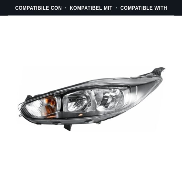 Compatibile con: Faro Anteriore Sinistro Ford Fiesta VI 2013+ – H7-H15 Originale HELLA