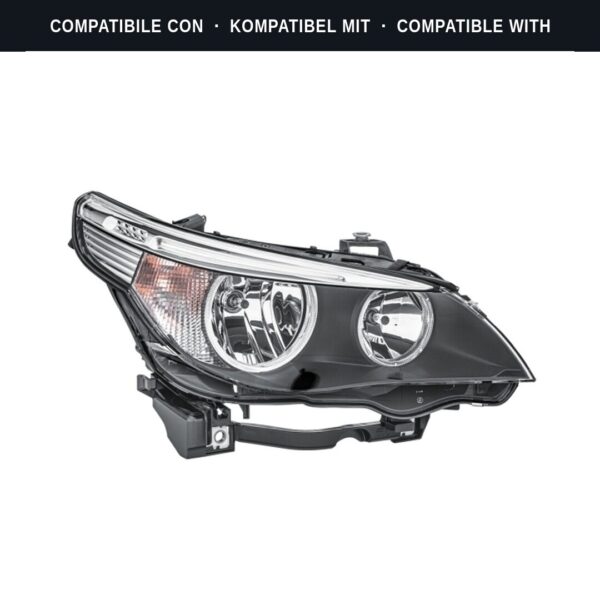 Compatibile con: Faro Anteriore Destro Bmw Serie 5 2003+ – H7-H7 Originale HELLA