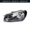 Compatibile con: Faro Anteriore Sinistro Volkswagen Golf VI 2009+ – H7-H15 Originale HELLA
