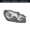 Compatibile con: Faro Anteriore Destro Volkswagen Golf VI 2009+ – H7-H15 Originale HELLA