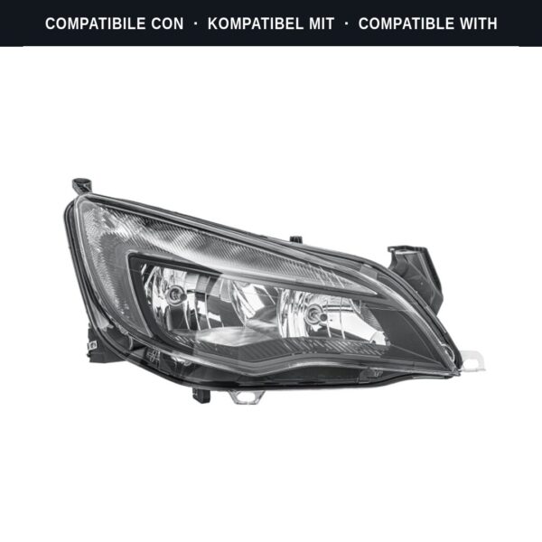 Compatibile con: Faro Anteriore Destro Opel Astra J 2010+ – 2H7 Originale HELLA