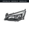 Compatibile con: Faro Anteriore Sinistro Opel Astra J 2010+ – 2H7 Originale HELLA