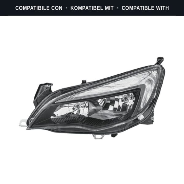 Compatibile con: Faro Anteriore Sinistro Opel Astra J 2010+ – 2H7 Originale HELLA