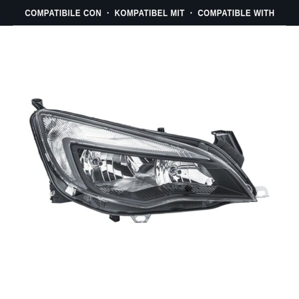 Compatibile con: Faro Anteriore Destro Opel Astra J 2010+ – 2H7 Originale HELLA