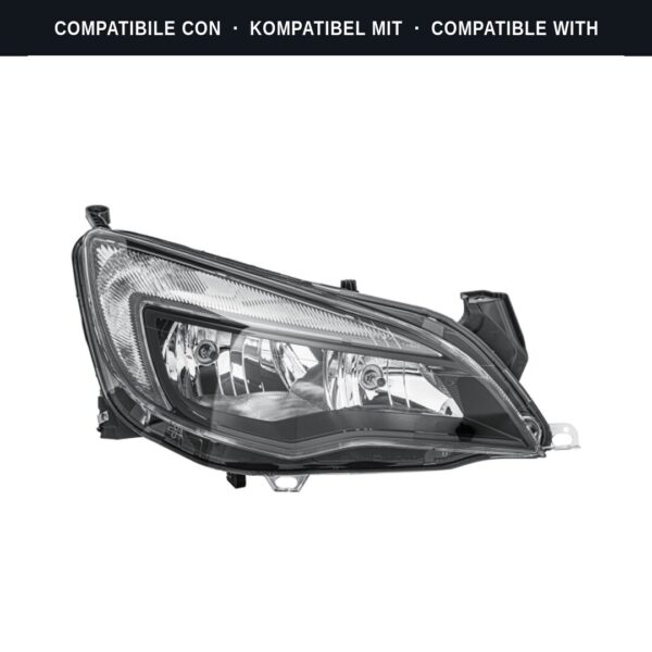 Compatibile con: Faro Anteriore Destro Opel Astra J 2010+ – 2H7 Originale HELLA
