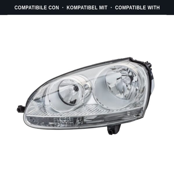 Passend für: Faro Vorne Destro Volkswagen Golf V 2003+ – H7-H7 Originale HELLA