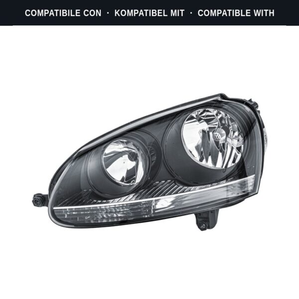 Compatibile con: Faro Anteriore Sinistro Volkswagen Golf V 2003+ – H7-H7 Originale HELLA
