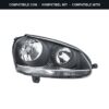 Passend für: Faro Vorne Destro Volkswagen Golf V 2003+ – H7-H7 Originale HELLA