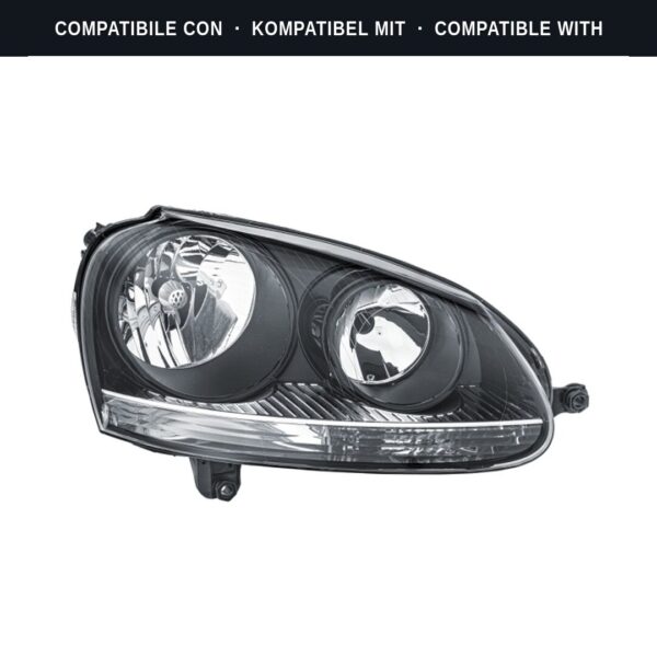 Passend für: Faro Vorne Destro Volkswagen Golf V 2003+ – H7-H7 Originale HELLA