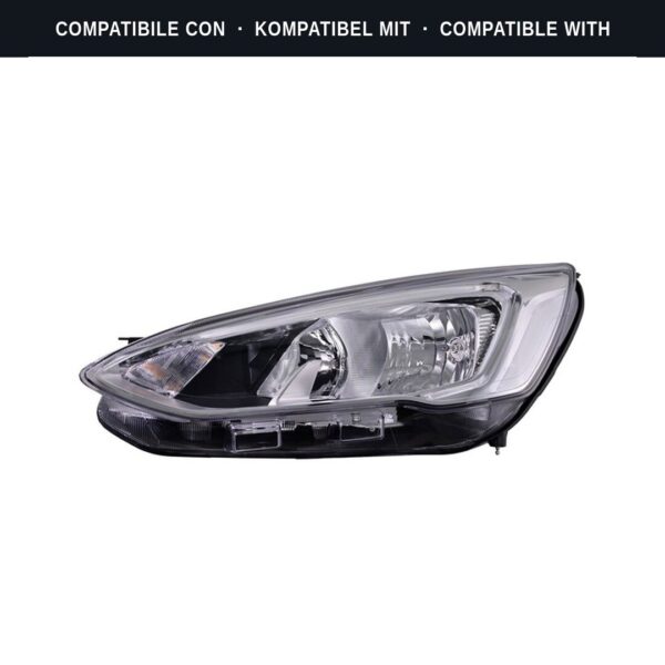 Compatibile con: Faro Anteriore Sinistro Ford FOCUS IV 1.5 EcoBlue 2018+ – H7 Originale HELLA