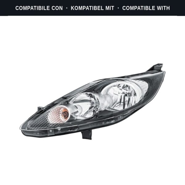 Compatibile con: Faro Anteriore Sinistro Ford Fiesta VI 2009+ – H7-H1 Originale HELLA
