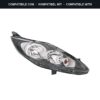 Passend für: Faro Vorne Destro Ford Fiesta VI 2009+ – H7-H1 Originale HELLA